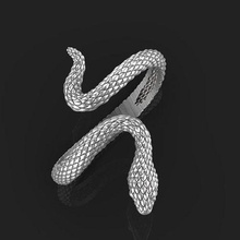 snake ring silver gold print jewelry printable sterling zoo white diamond engagement jewellery jewel gem wedding fashion rings 3d print model - Mito3D