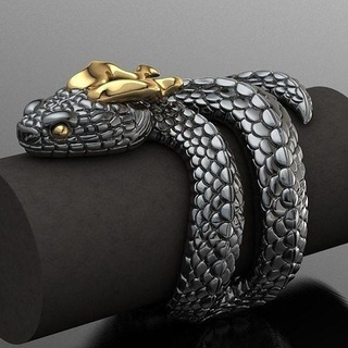 snake ring gold silver jewelry printable rings 3d print model - Mito3D