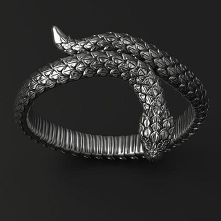 serpente squillare gioielleria rettile oro stampabile anelli argento gioiello lusso moda design animale unico cad donna 3d print model - Mito3D