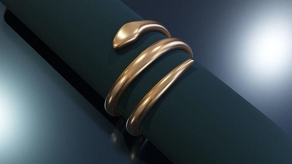 serpente squillare gioielleria oro argento stampabile anelli animale rettile gioiello diamante nozze Fidanzamento moda unico design semplice 3d print model - Mito3D