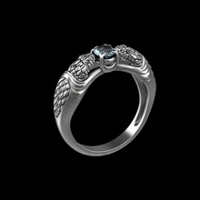 snake ring v2 platinum jewelry gem carat silver printable brilliant diamond fashion beauty brillant luxury gold ruby snakes cobra rings 3d print model - Mito3D