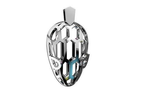 snakehead pendant jewelry silver jewellery 3d necklace gold cad matrix rhino snake steel pendants 3d print model - Mito3D