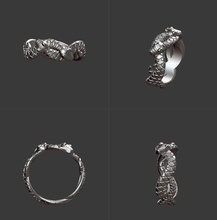 de la serpiente joyería el platino anillo 3d 3dsnake snake3d oro imprimible plata 3dprinter impreso impresión 3dprinting La en los anillos 3d print model - Mito3D