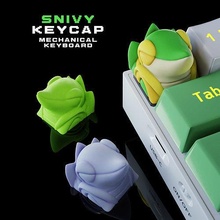 snivy pokémon tecla 3d mecânico teclado cutucar anime cereja mx sa artesão pikachu cápsulas jogos brinquedos acessórios 3d print model - Mito3D