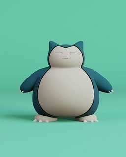 snorlax game toy action pokemon anime japan tokio cartoon art manga cute home collectible sculpture character games toys 3d print model - Mito3D