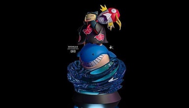 snorlax kisame pokemon naruto bulbasaur scuartul charmander escultura go pokedex coleccion pikachu arte sculture 3d print model - Mito3D