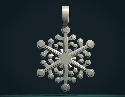 neve fiocco brina arte cristallo sculture 3d print model - Mito3D