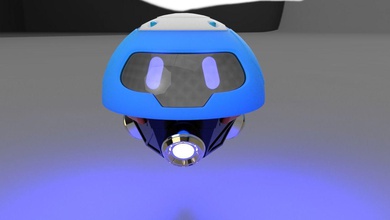 palla neve robot casco overwatch gioco giocattolo mei giochi giocattoli accessori 3d print model - Mito3D