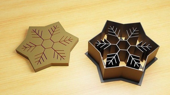 snowflake cookie cutter 3d print model kitchen baking cookies biscuits biscuit baked food bakery appliance 3dprint sweets house dining 3d print model - Mito3D