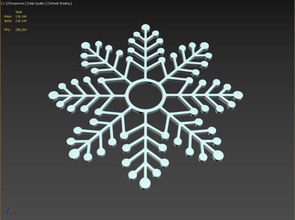 snowflake shape 3d printing model art ice crystal snowflakes snow flake freeze frozen christmas seasonal winter cold cool water symbol xmas frost snowfall blizzard other 3d print model - Mito3D