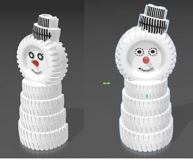 snowman ito snow santa fun games father elsa anna frozen love xmas house decor 3d print model - Mito3D