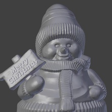 snowman model games-toys print3d model3d blender christmas games toys 3d print model - Mito3D