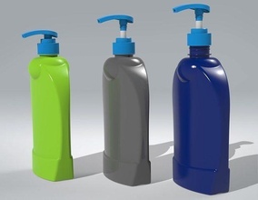 soap bottle 1l plastic dispenser injection mold science 3d print model - Mito3D