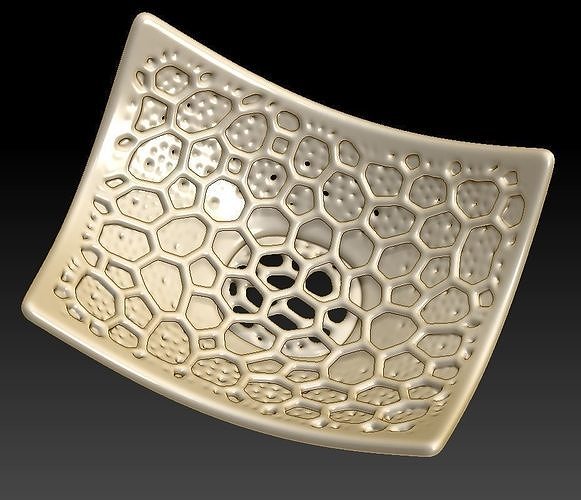 sapone piatto acciaio metallico arte design ferro cromo brillante Casa bagno 3D print model - Mito3D