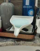 soap dish water drainage sop bathroom house 3d print model - Mito3D