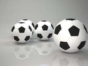 football balle 3d modèle football basketball objectif jeux jouets stade 3d print model - Mito3D
