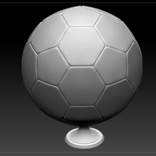 ballon de football maison le soccer la balle sport l'équipement accessoires décor 3d print model - Mito3D