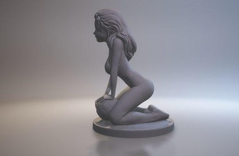 football fille fifa sport sculpture art femme corps sculptures 3d print model - Mito3D