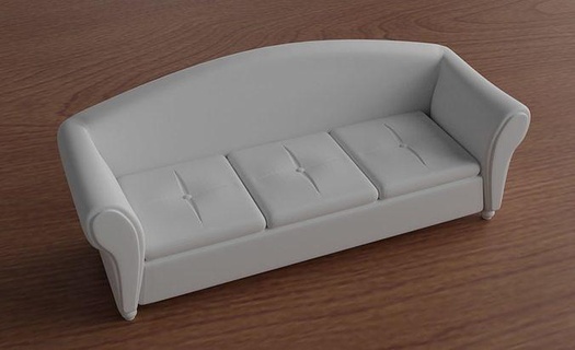 sofá mobília impressão salão divã otomano cadeira poltrona reclinável casa arquitetura interior família vivo 3d print model - Mito3D