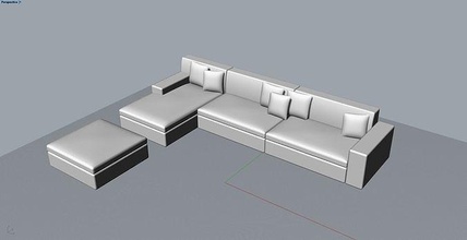 sofá 3d impresora mesa asiento combinación oficina silla laberinto ordenador portátil enfriamiento pantalla contemporáneo familia minimalista comodidad cuero lujo pasatiempo bricolaje diy 3d print model - Mito3D