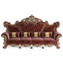 sofá clásico mueble lujo oro decoración retro interior trono Sillón salón silla antiguo florido diseño Arte Clásico emperador deco rococó plata casa 3d print model - Mito3D