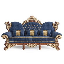 sofa classic2 furniture luxury gold classic decoration retro interior throne armchair lounge chair antique upholstery design imperial ornate vintage elegant seat style house 3d print model - Mito3D