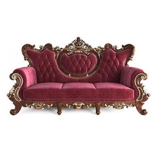 sofa classic2 furniture luxury gold classic decoration retro interior throne armchair lounge chair upholstery design ornate imperial antique vintage leather ambient art house 3d print model - Mito3D