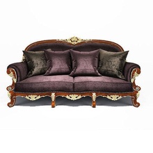 sofá clássico 7 mobília luxo ouro decoração retro interior trono poltrona salão cadeira Projeto prata couro estofamento Antiguidade moda imperador almofada conforto casa 3d print model - Mito3D