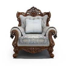 sofa classic 9 furniture luxury gold decoration retro interior throne armchair lounge chair antique upholstery ornate baroque imperial carve wood design art silver house 3d print model - Mito3D