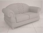 canapé cuir blanc 3d 3dsofa 3dleather maison meubles 3d print model - Mito3D