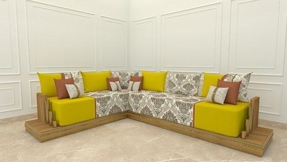 canapé marocain moderne canapé chambre contemporain coussin maison minimaliste oreiller siège famille meubles 3d print model - Mito3D