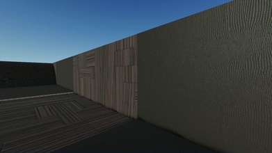 divano legna Casa ombra parete arte Museo cielo minimalismo all'aperto 3d print model - Mito3D
