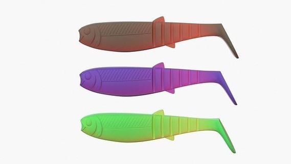 yumuşak Balık tutma cezbetmek yamyam tirsi balığı yumuşacık yem plastik balık yemi nehir kendin yap bas hobi 3dprinting 3d print model - Mito3D
