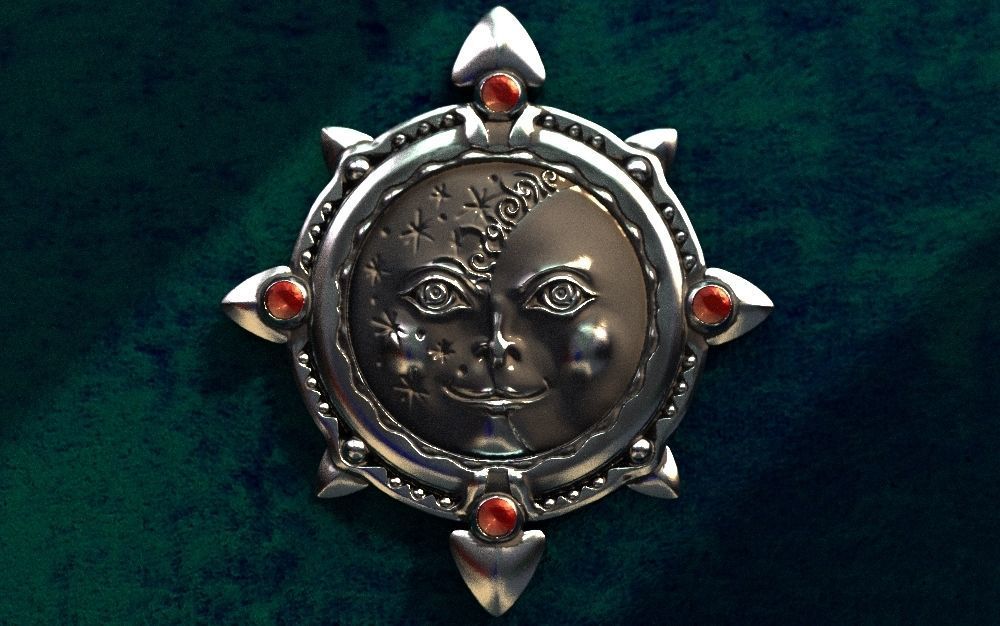 solar eclipse jewelry sun moon summer day night metathor pendants 3D print model - Mito3D