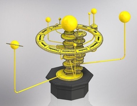 solar orrery solarsystem orrery gears mechanism sun planets universe art mathematical mathematical art