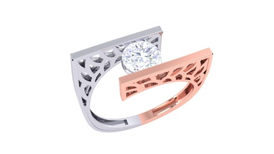 solatire anelli diamante gioielli oro argento anello stampabile gioiello di fidanzamento matrimonio diamanti la sterlina moda e bellezza solitaire d'oro 3d print model - Mito3D