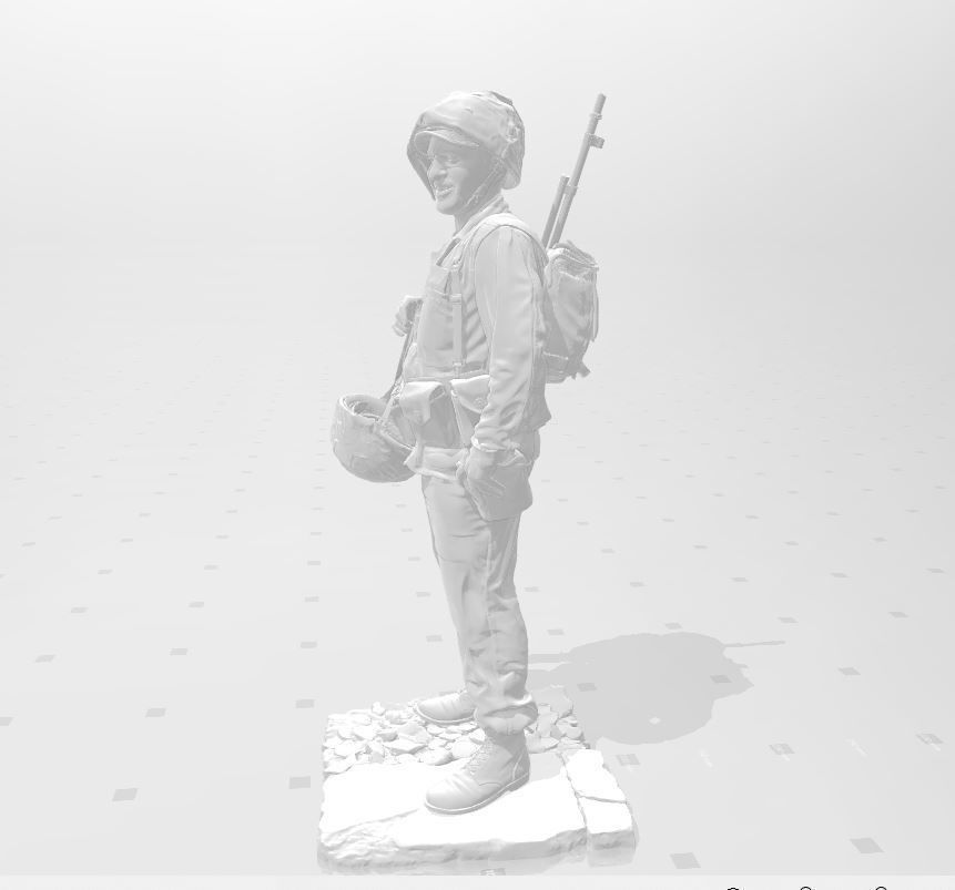 soldado us marina 1945 figurilla estados unidos guerrero guerra juegos juguetes 3D print model - Mito3D