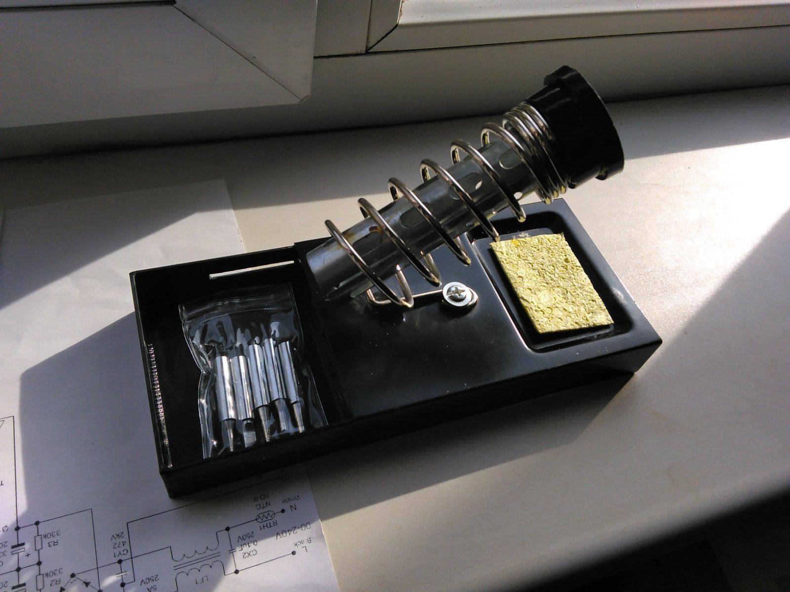 soldering iron holder box case hobby diy electronics 3D print model - Mito3D