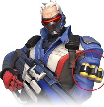 soldier 76 cosplay grenades solider overwatch grenade cannister healing ammo costume hobby diy 3d print model - Mito3D