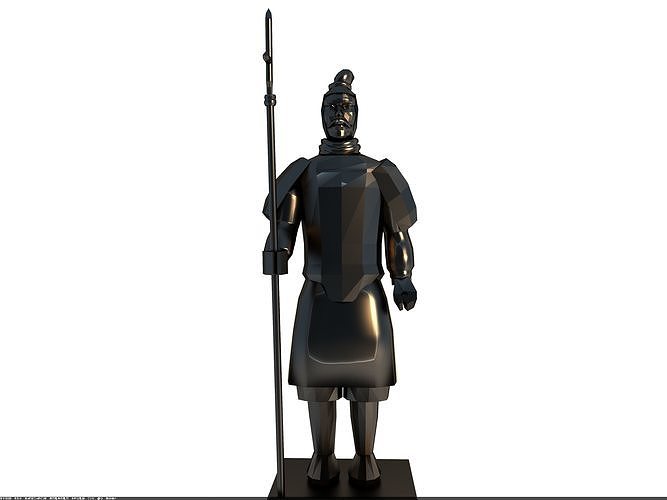 soldier biblo war military sword warrior man silhouette art army armor character decoration decor king guard skulpture sculpture sculptures 3D print model - Mito3D