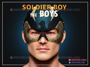 soldier boy helmet - boys cosplay armor knight super superhero mask halloween games toys 3d print model - Mito3D