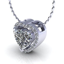 solide herz liebe anhänger diamant gold silber druckbar engagem schmuck engagement hochzeit mode schönheit saphir kleidung smaragd armreif solitär juwel ringe 3d print model - Mito3D