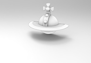 sólida orb brinco jóias a arte o minimalismo área de trabalho espaço brincos 3d print model - Mito3D