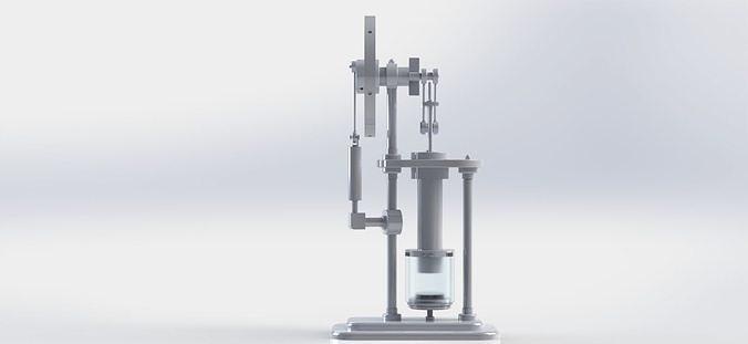 solido Stirling caliente aire motor canalla diseño industrial sólido mecánico Ingenieria Ciencias 3d print model - Mito3D
