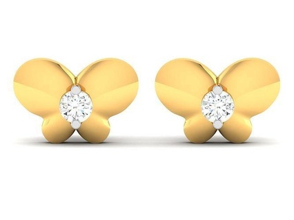 solitário mulheres brinco jóias joalheria jóia brincos diamante precioso argola jewel3d vihad3d prata imprimível anel gema brilhante 3d print model - Mito3D