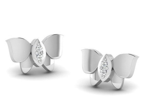 Solitär Frauen Ohrring Schmuck Geschenk Gold Ring Silber Diamant Juwel druckbar Weiß Sterling Armband Mode brillant engagem Engagement Ohrringe 3d print model - Mito3D