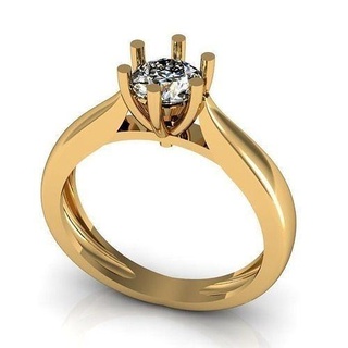 Solitaire yüzük takı yazdırılabilir altın evlilik lüks platin elmas düğün mücevher parlak yüzükler gümüş parlıyor nişan romantik 3d print model - Mito3D