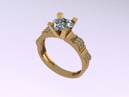 Solitär 118 Diamant Juwel Schmuck Ring Ringe Gold Silber Engagement Hochzeit Mode Weiß brillant engagem 3d print model - Mito3D
