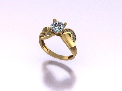solitaire 388 diamond gem jewel jewellery jewelry ring rings gold silver engagement wedding fashion white brilliant engagem brillant diamant soliraire jewelry rings diamond ring  3d print model - Mito3D
