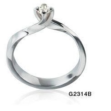 solitario bague compromiso soltar séquito anillo cg27 yd picar joyería joya plata oro diamante Moda enganchar Boda imprimible anillos 3d print model - Mito3D